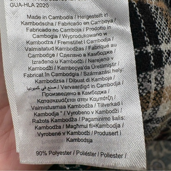 ONLY Plaid Button-Up Coat - Picture 5 of 6